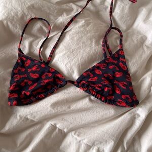 lobster gray bandit Triangle top